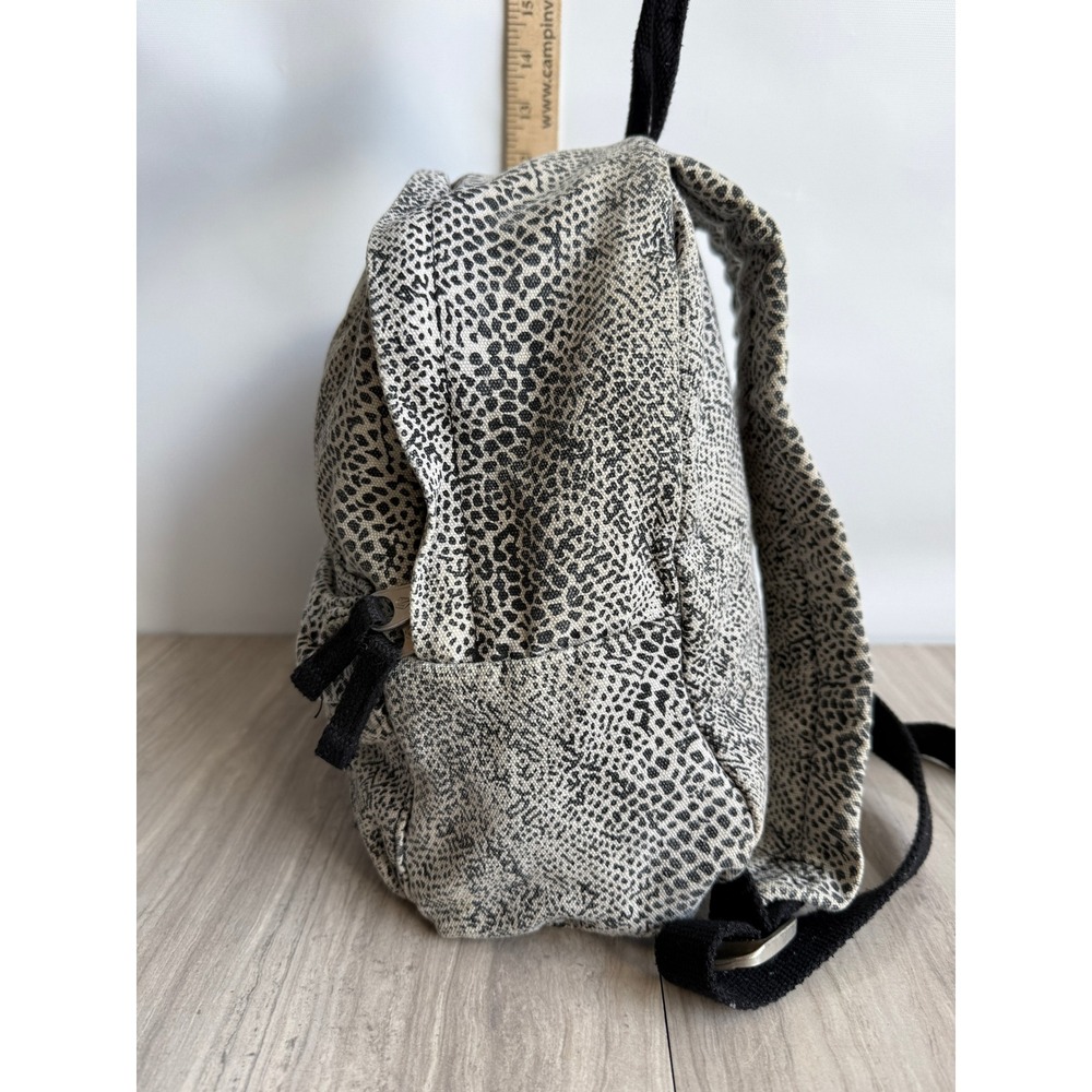 Volcom Volstone Mini Backpack Black White Snake Print Canvas Skater Bag Goth - Picture 4 of 10